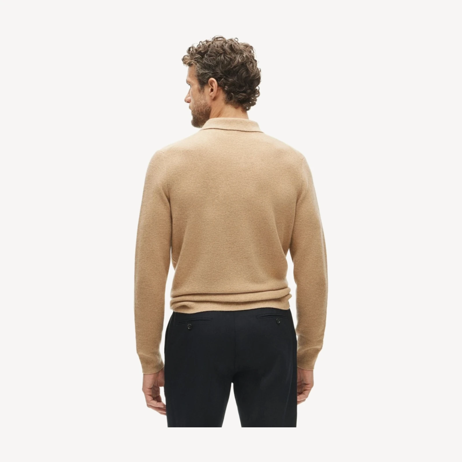 Cashmere sweater-polo