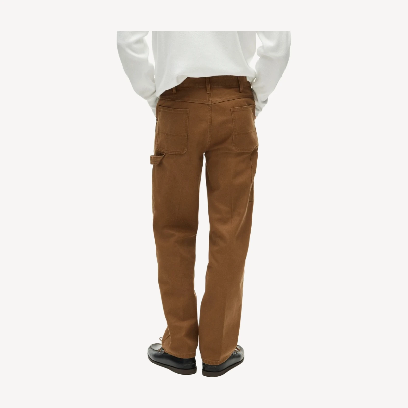 Wallace & Barnes creased carpenter pant in canvas