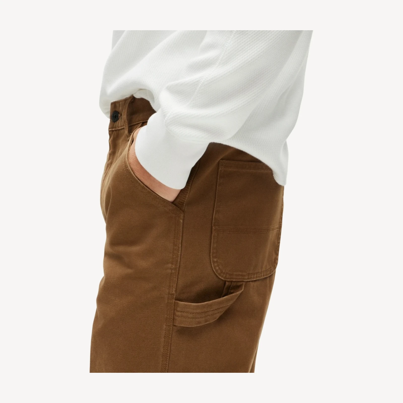 Wallace & Barnes creased carpenter pant in canvas