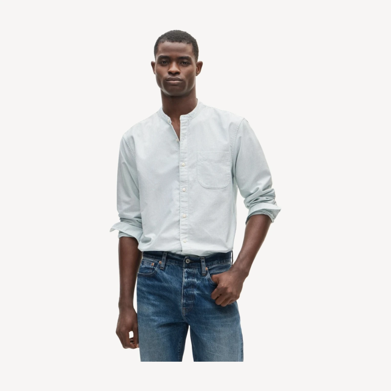 Band-collar 1983 oxford shirt