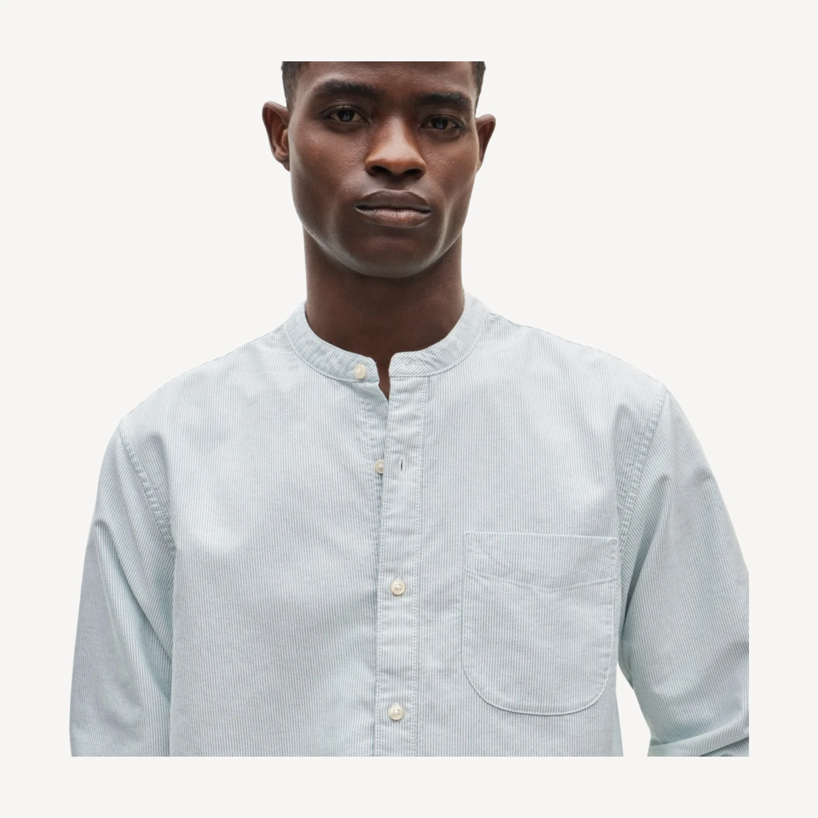 Band-collar 1983 oxford shirt