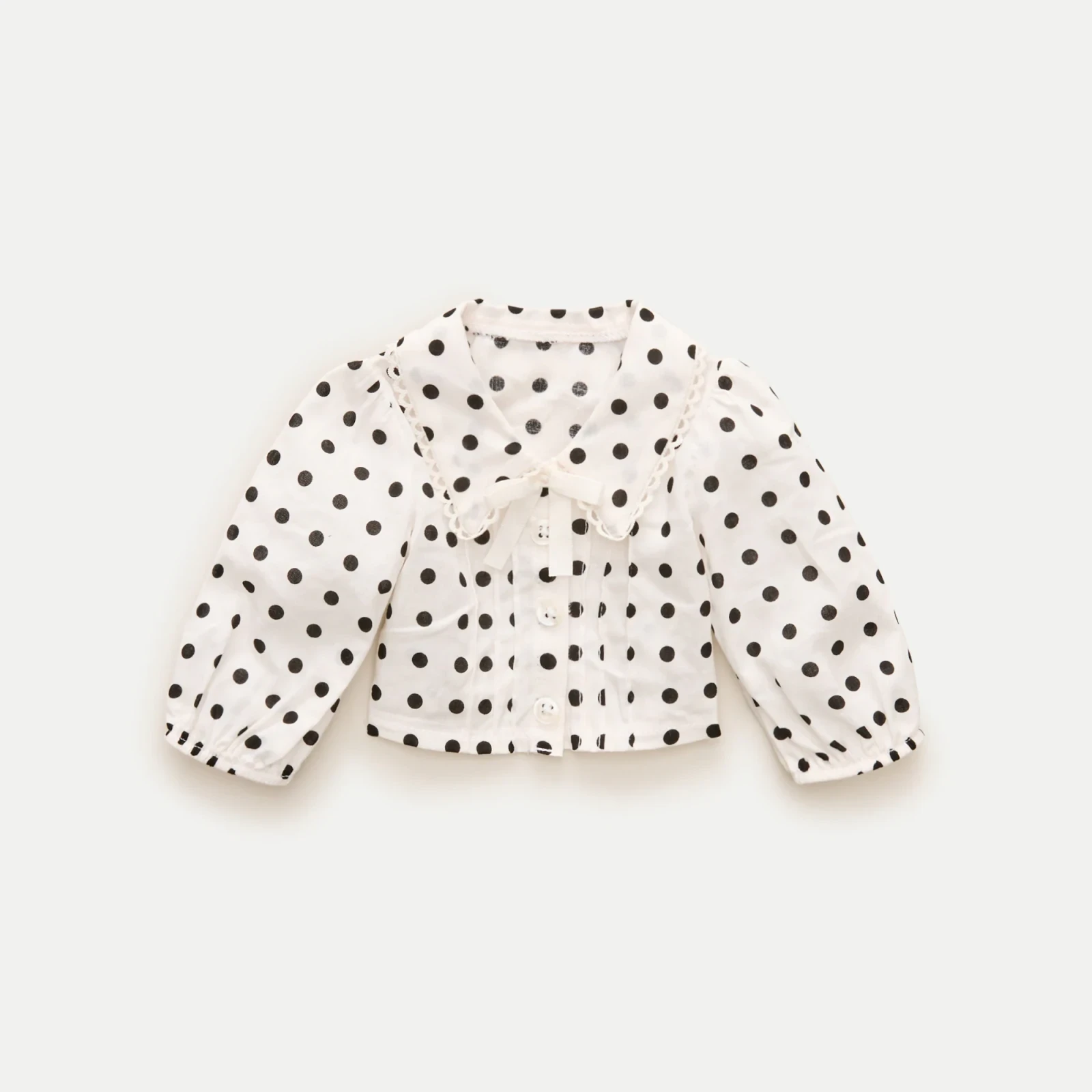 American Girl® x J.Crew puff-sleeve polka-dot top for 18" dolls