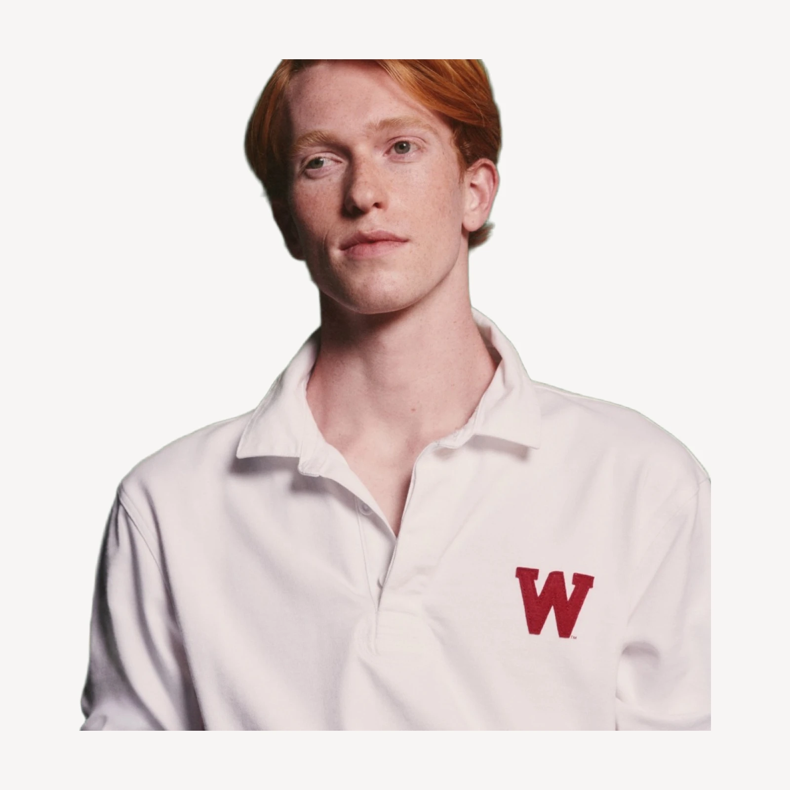 '47 x J.Crew Wisconsin rugby shirt