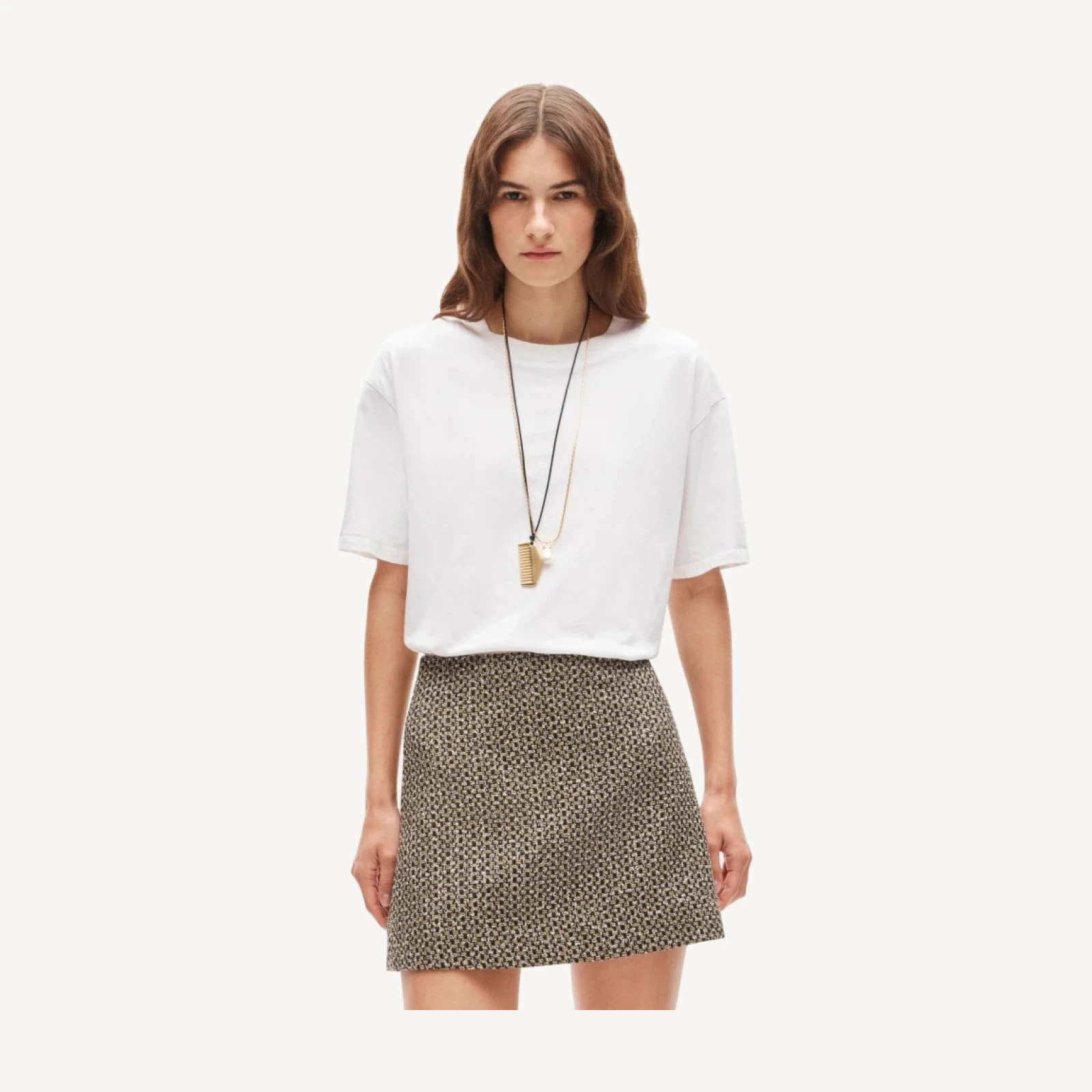 Fairfax mini skirt in tweed