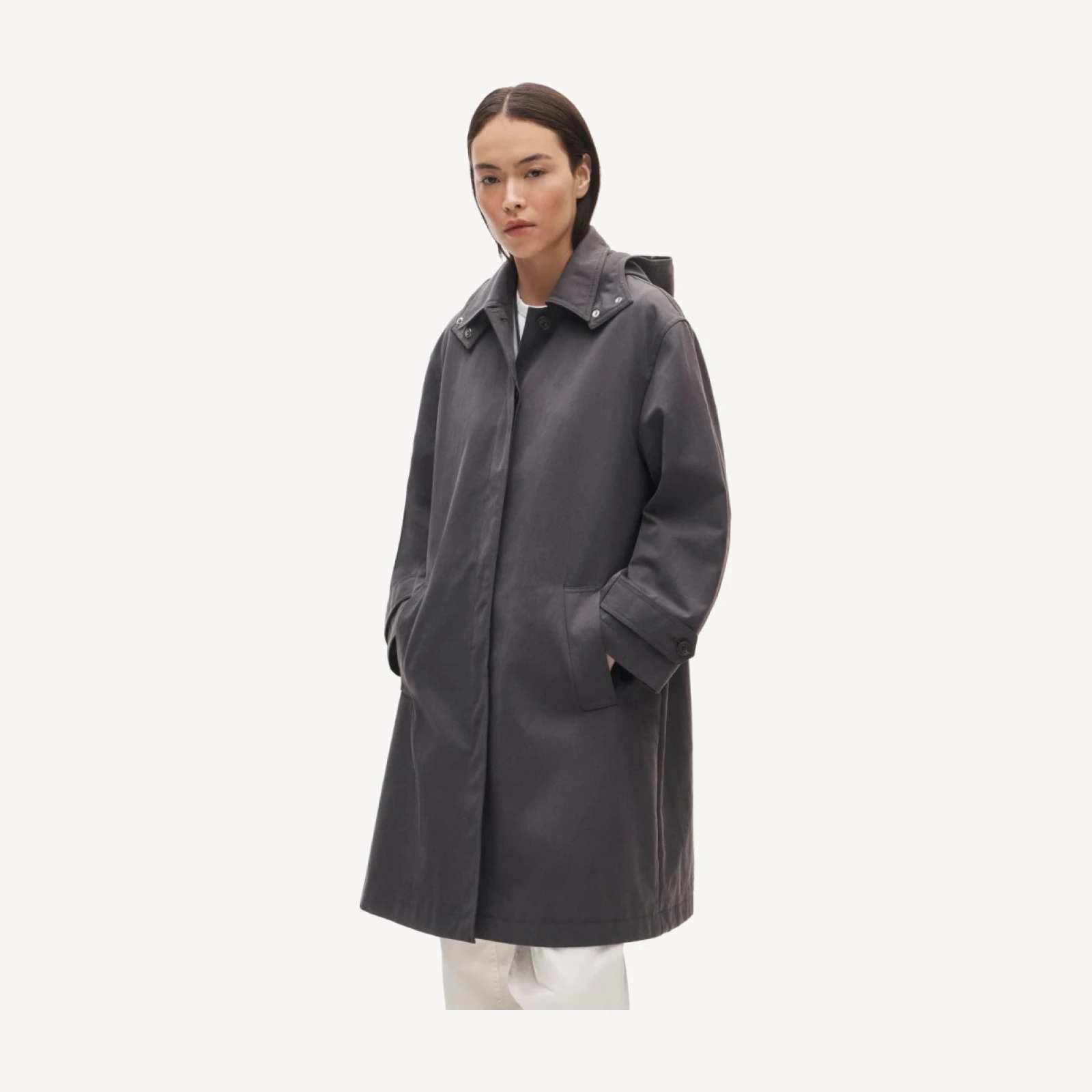 Soho car coat in cotton-blend