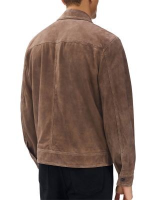 rag & bone Suede Trucker Jacket