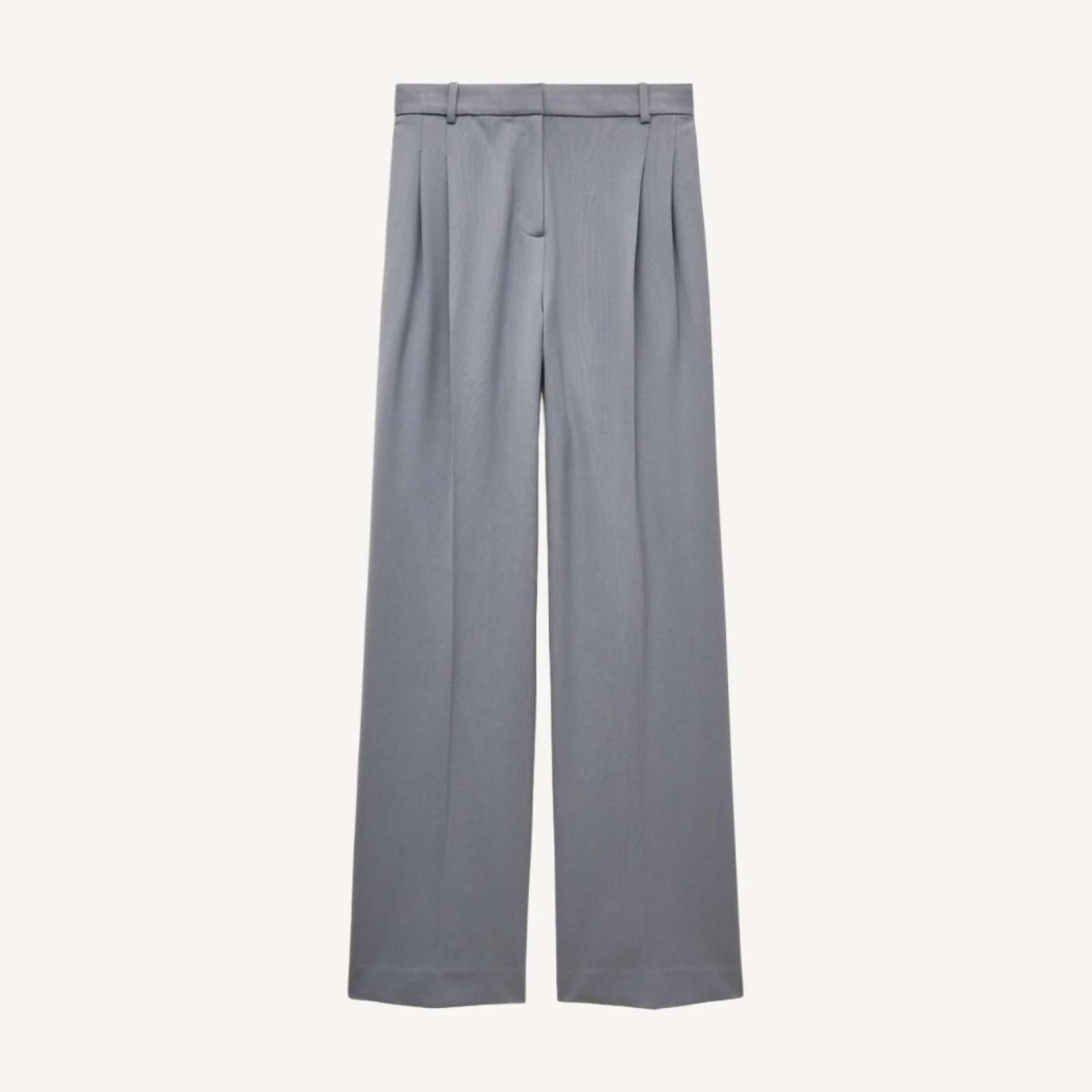 Arched trouser in lightspun wool blend