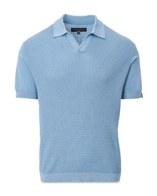 rag & bone Saxon Silk Blend Johnny Polo Shirt