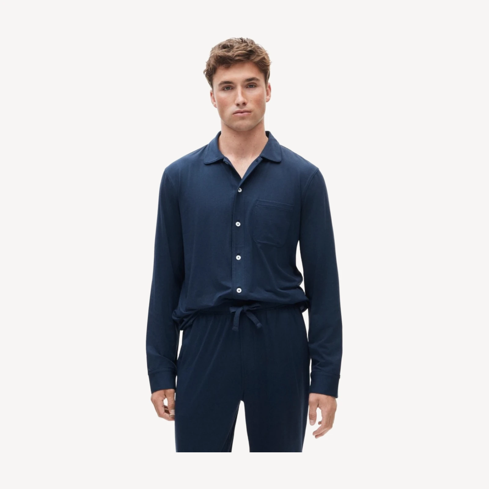 Pajama set in cotton blend