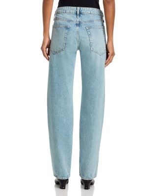 rag & bone Harlow Low Rise Full Straight Jeans in Vista