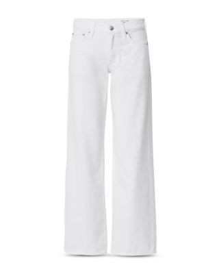rag & bone Saige High Rise Straight Jeans in White