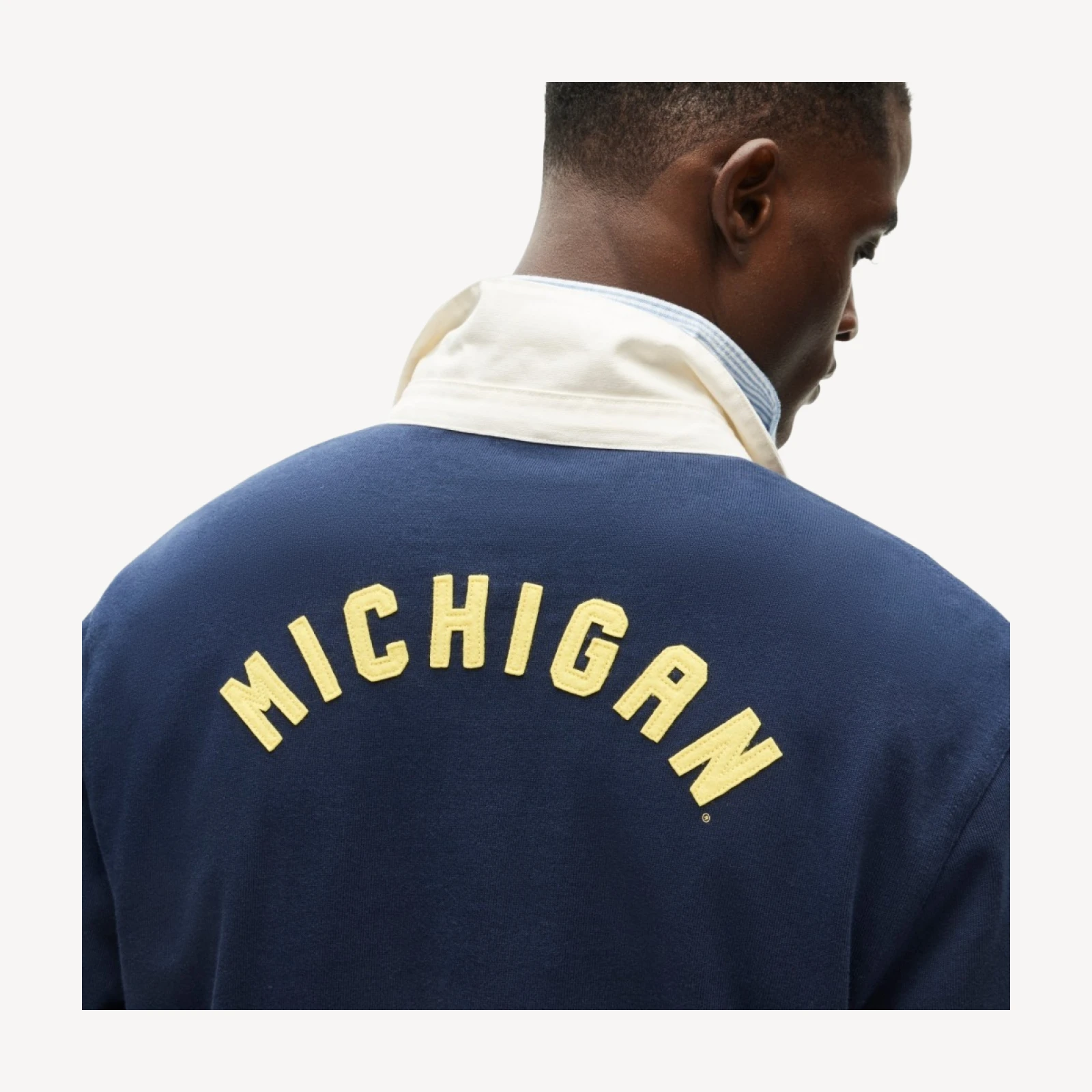 '47 x J.Crew Michigan rugby shirt
