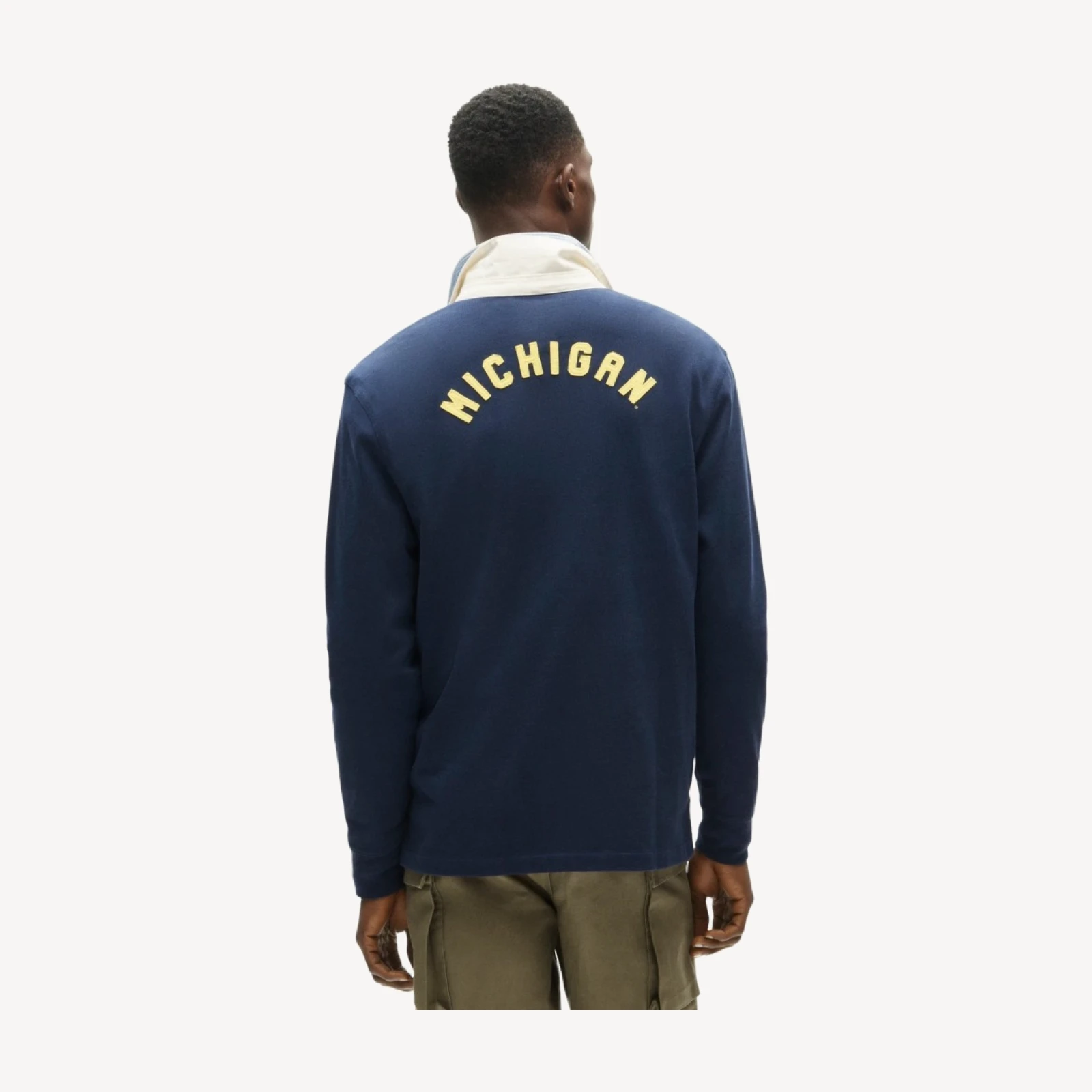 '47 x J.Crew Michigan rugby shirt