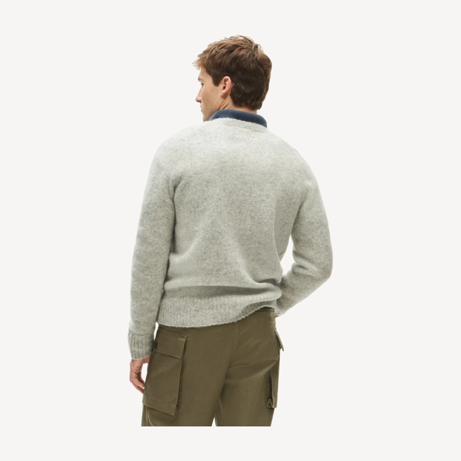 '47 x J.Crew brushed wool Wisconsin sweater