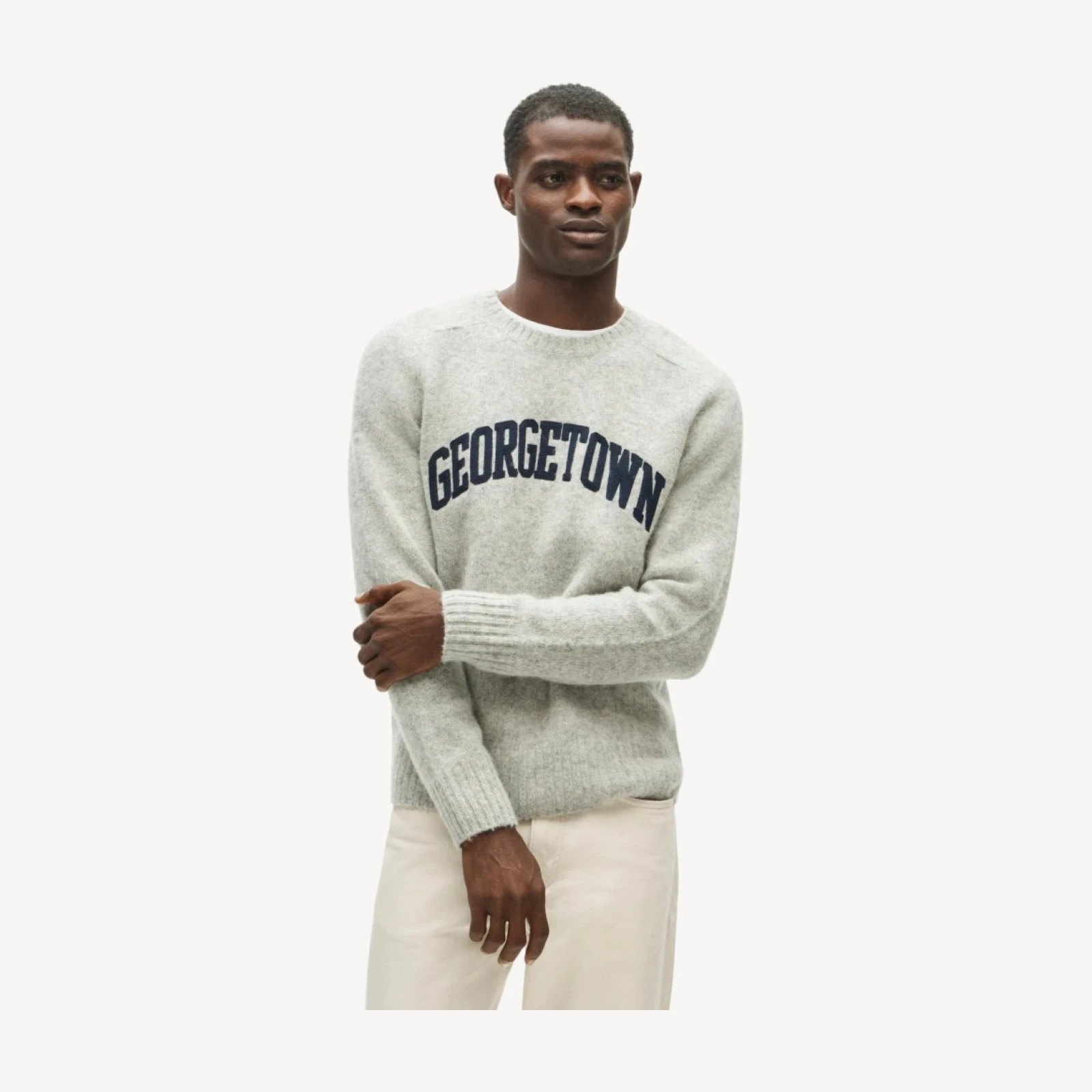 '47 x J.Crew brushed wool Georgetown sweater