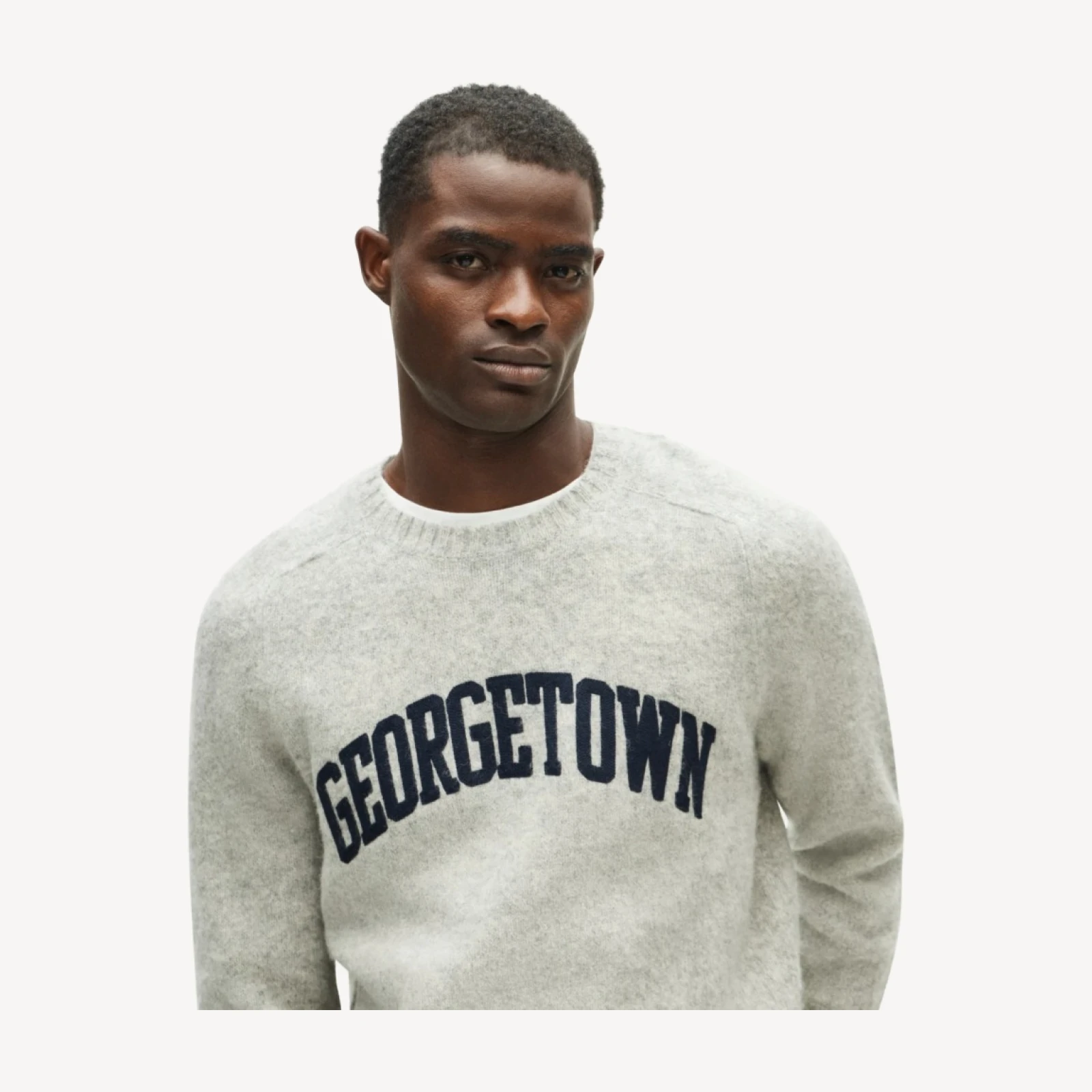 '47 x J.Crew brushed wool Georgetown sweater
