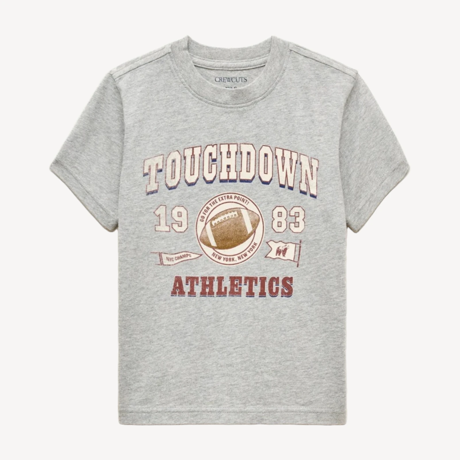 Kids' short-sleeve "Touchdown athletics" graphic T-shirt