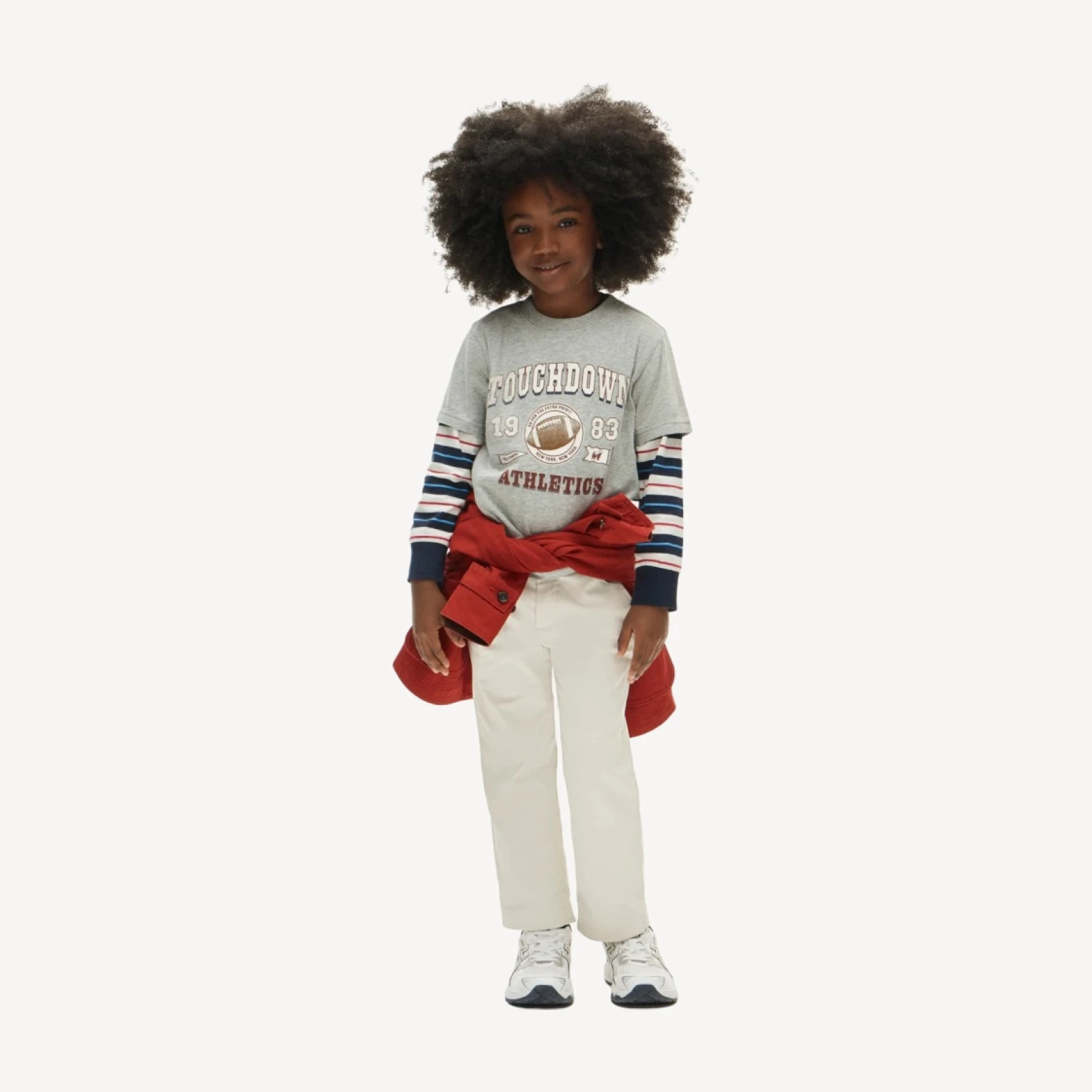 Kids' short-sleeve "Touchdown athletics" graphic T-shirt