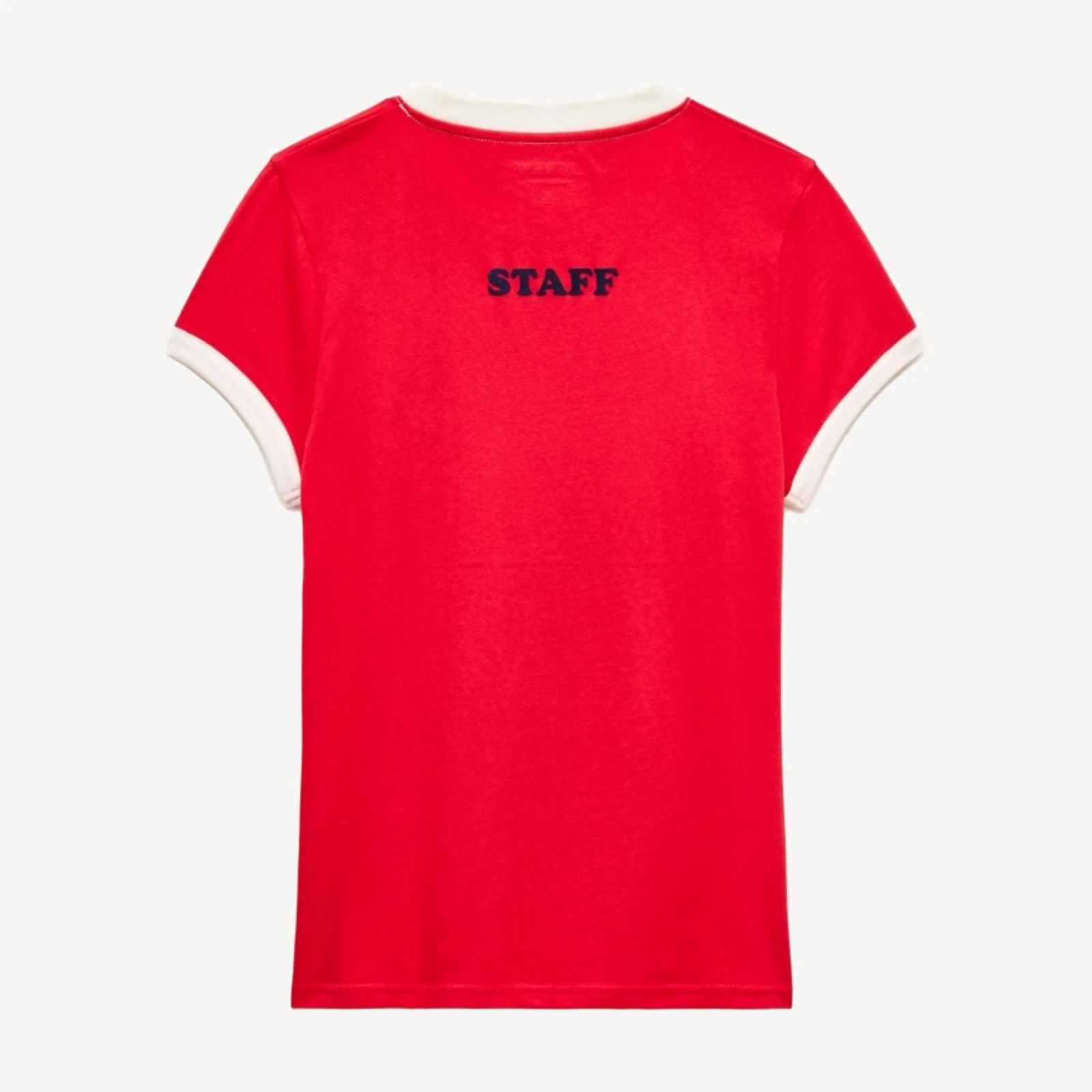 Camp Crew ringer T-shirt in vintage jersey