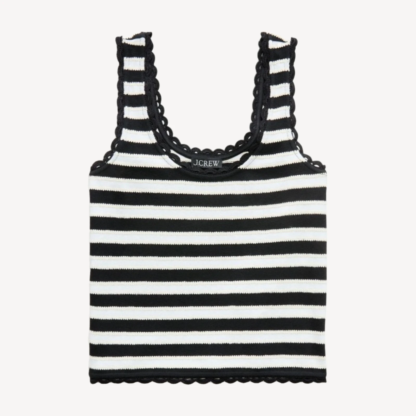 Jacquard-stripe tank top