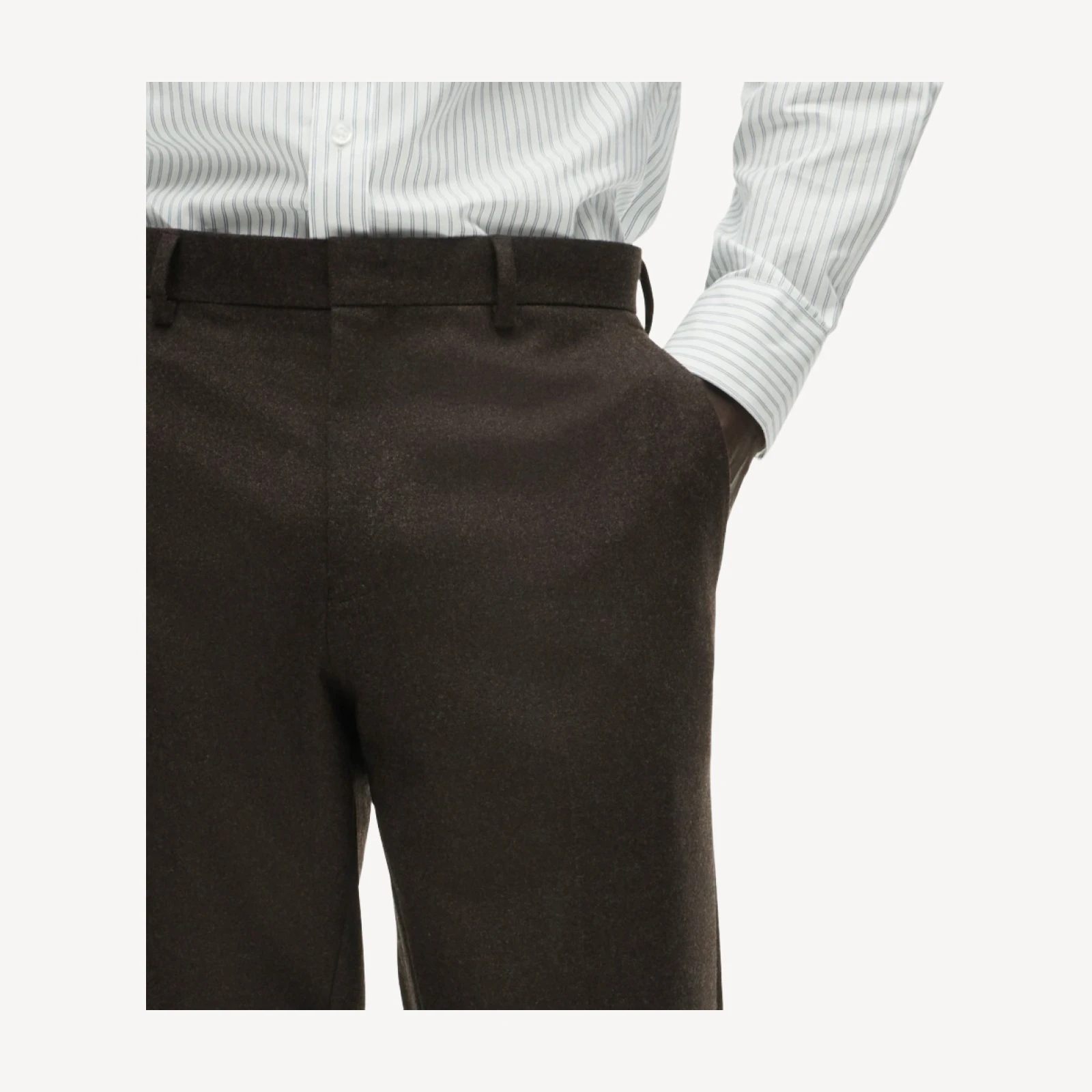 Ludlow Slim-fit suit pant in Italian wool flannel