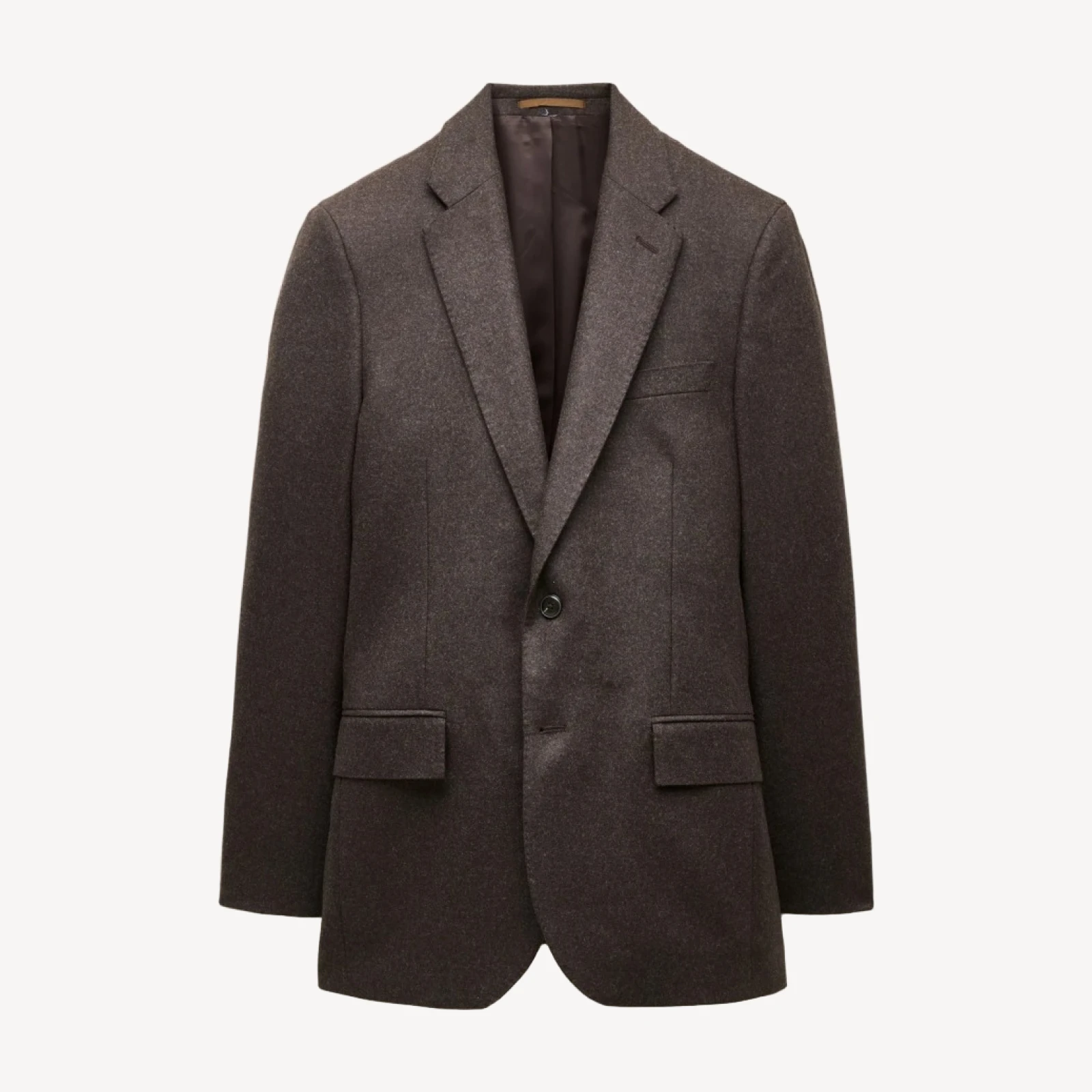 Ludlow Slim-fit suit jacket in Italian wool flannel