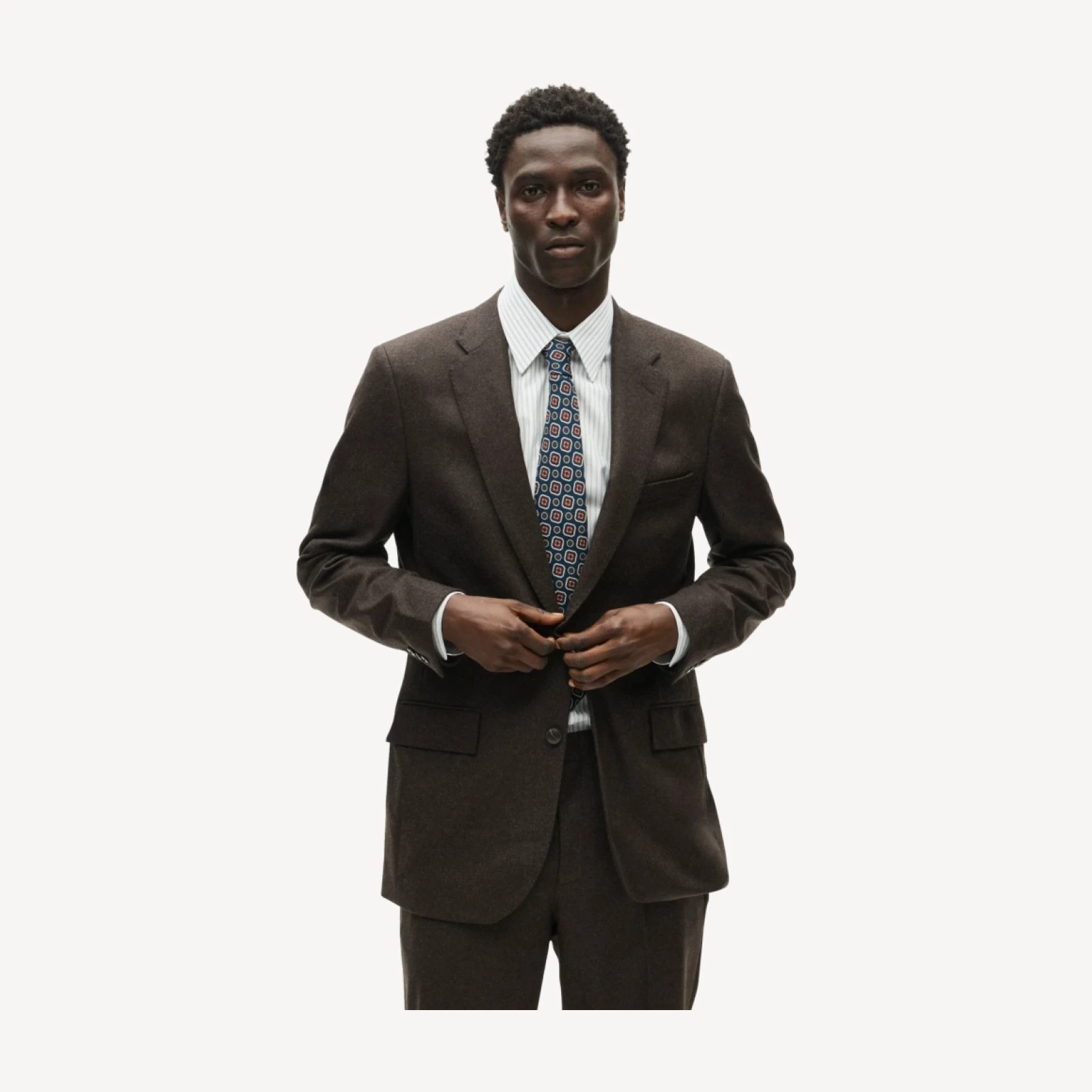 Ludlow Slim-fit suit jacket in Italian wool flannel
