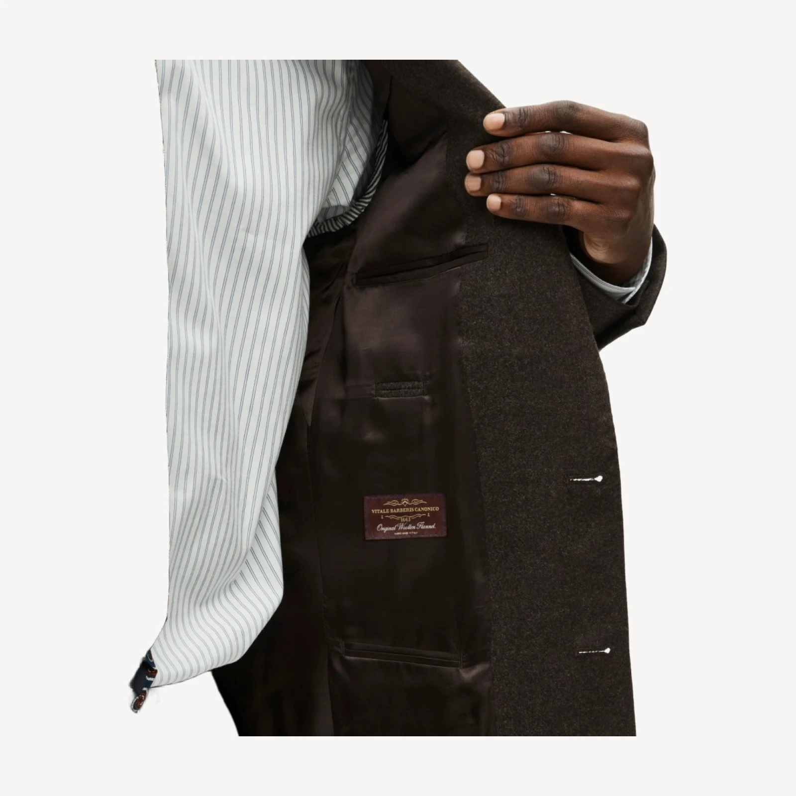 Ludlow Slim-fit suit jacket in Italian wool flannel