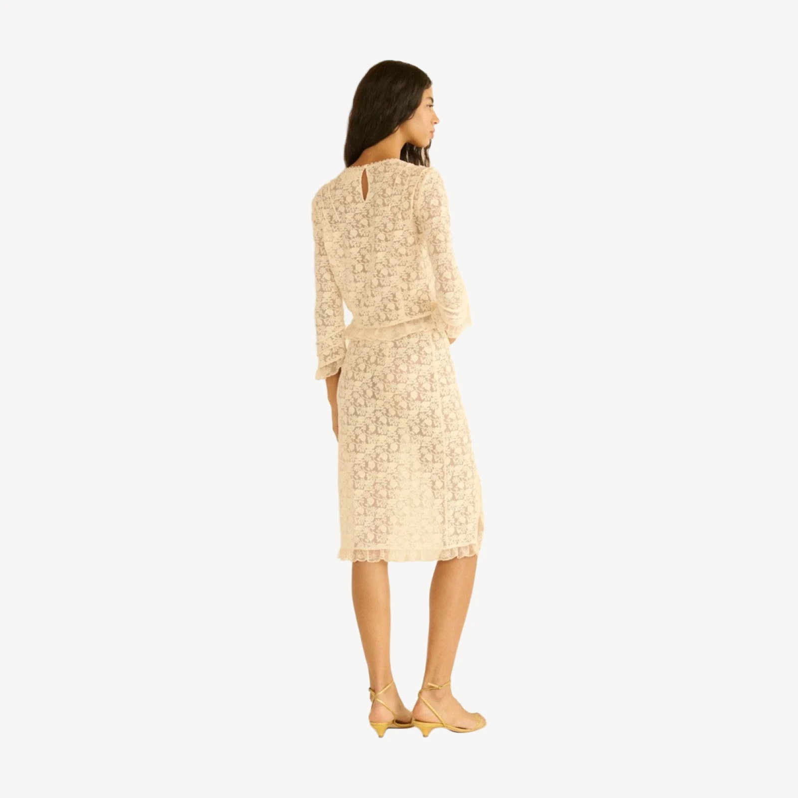 AURELLA SKIRT -- SOFT CAMELLIA