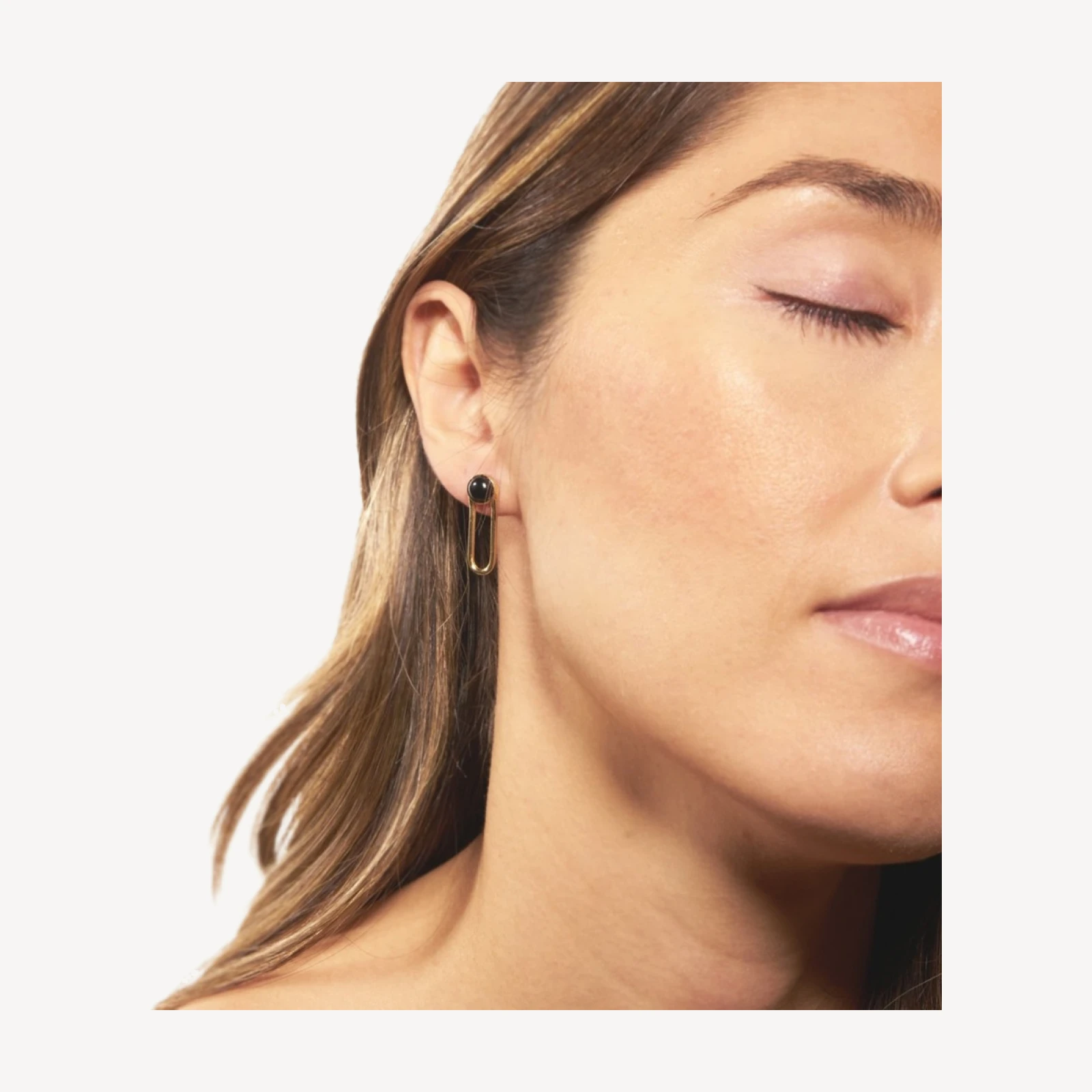 Odette New York® Aura black onyx earrings