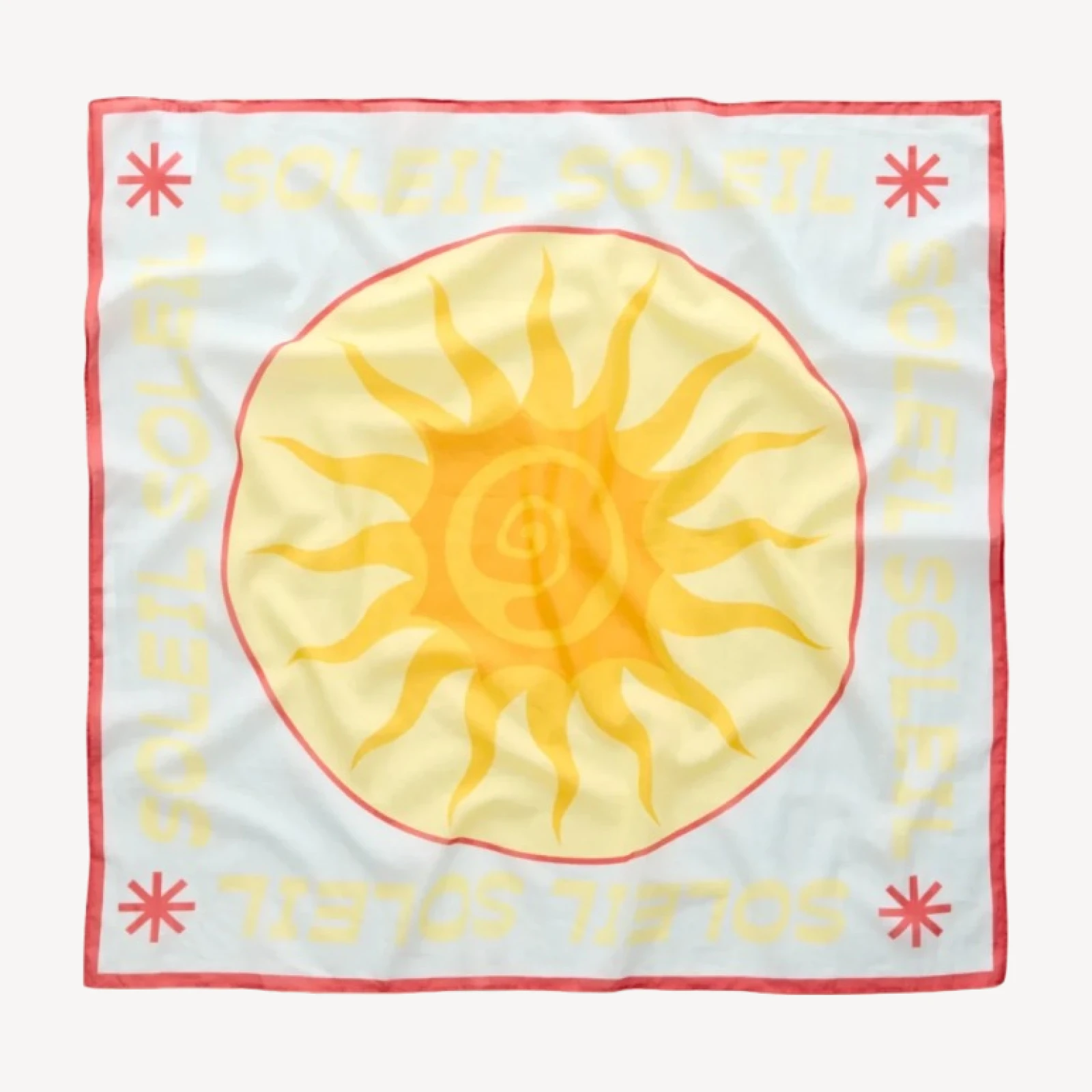 Large printed cotton scarf