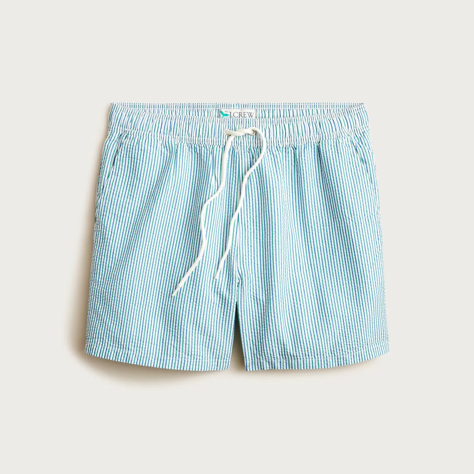 6'' swim trunk in seersucker