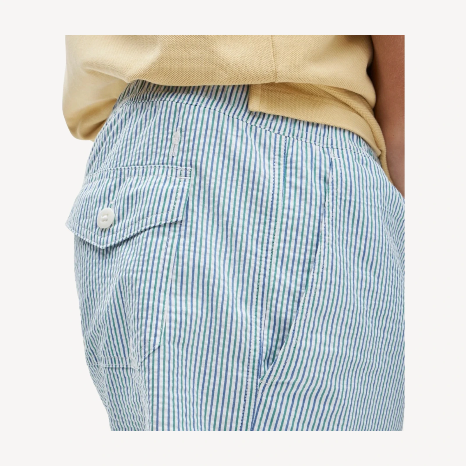 6'' swim trunk in seersucker