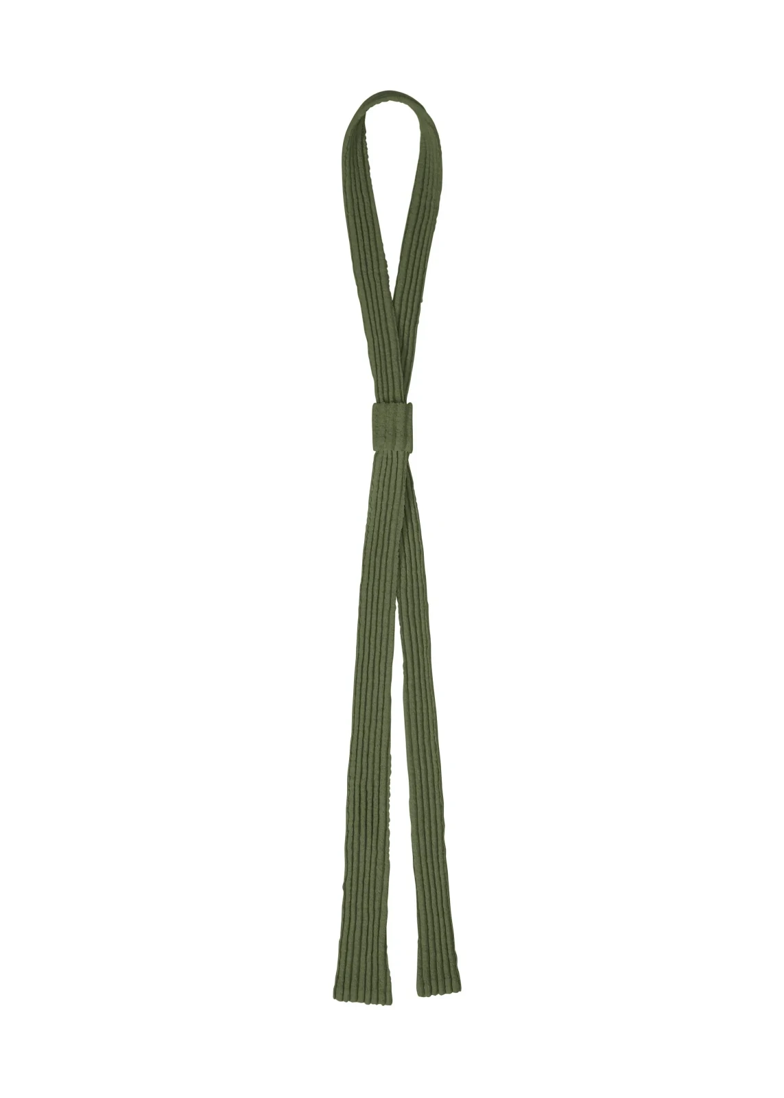 PLEATED SEERSUCKER TIE
