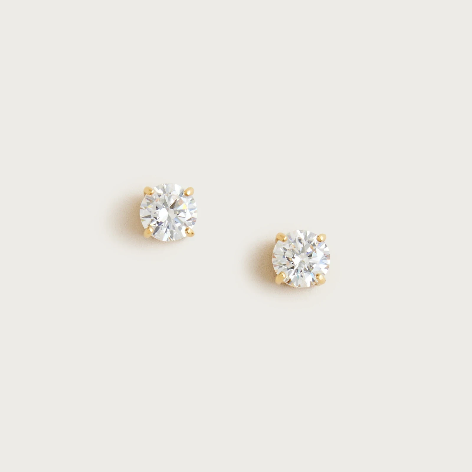 Demi-fine cubic zirconia stud earrings
