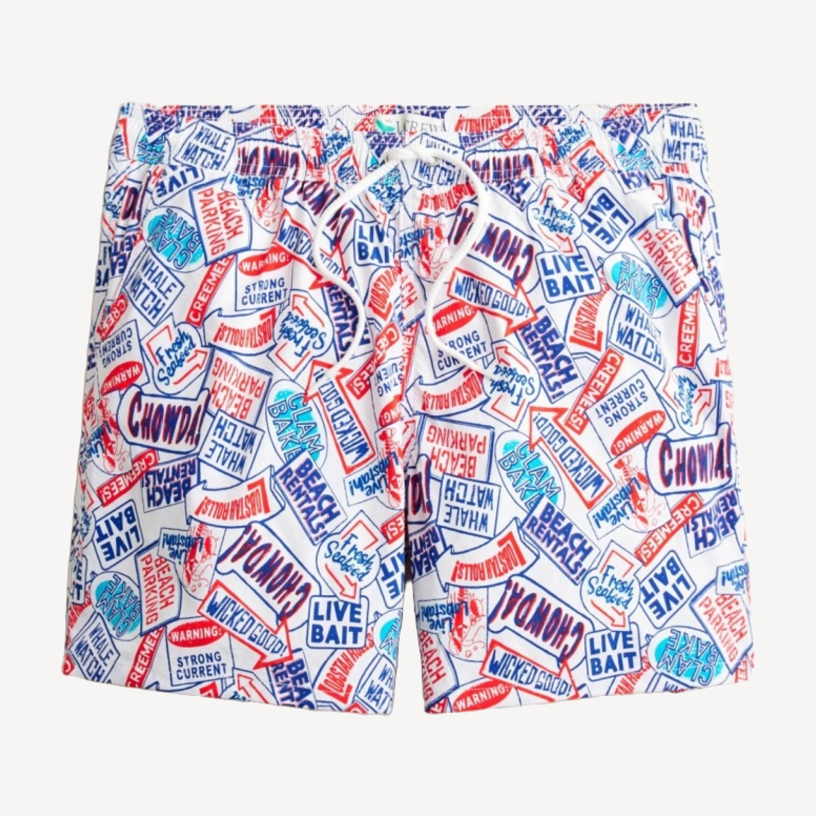 6'' stretch swim trunk in print with ECONYL® nylon
