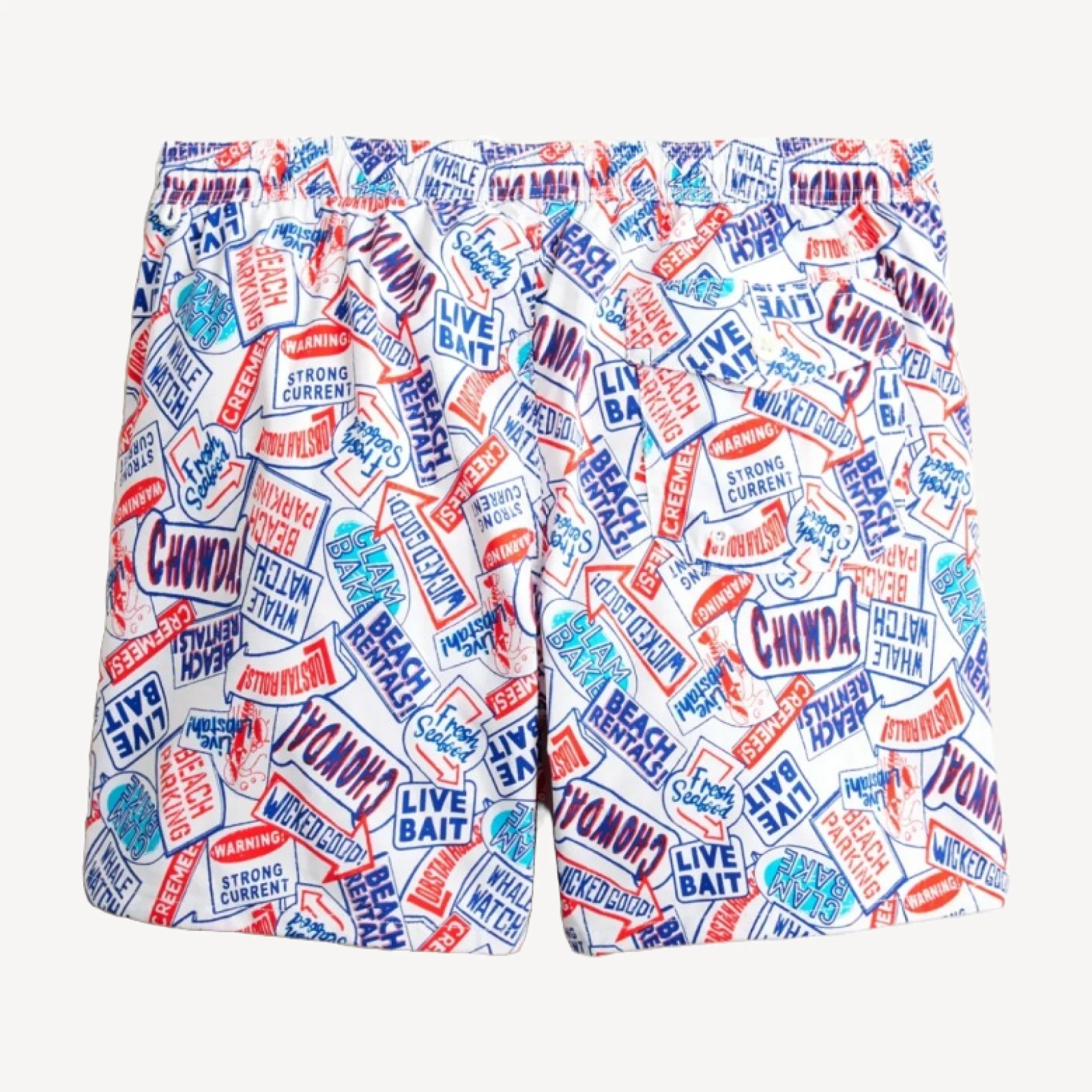 6'' stretch swim trunk in print with ECONYL® nylon