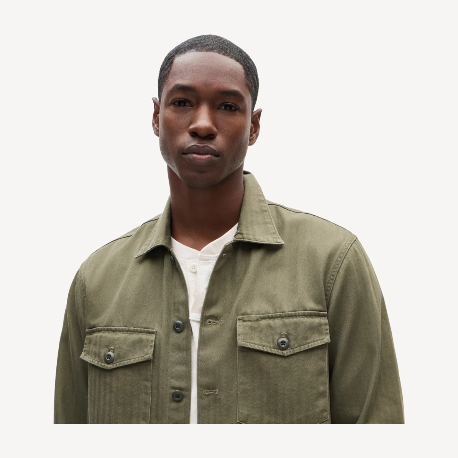 Wallace & Barnes cotton herringbone workshirt