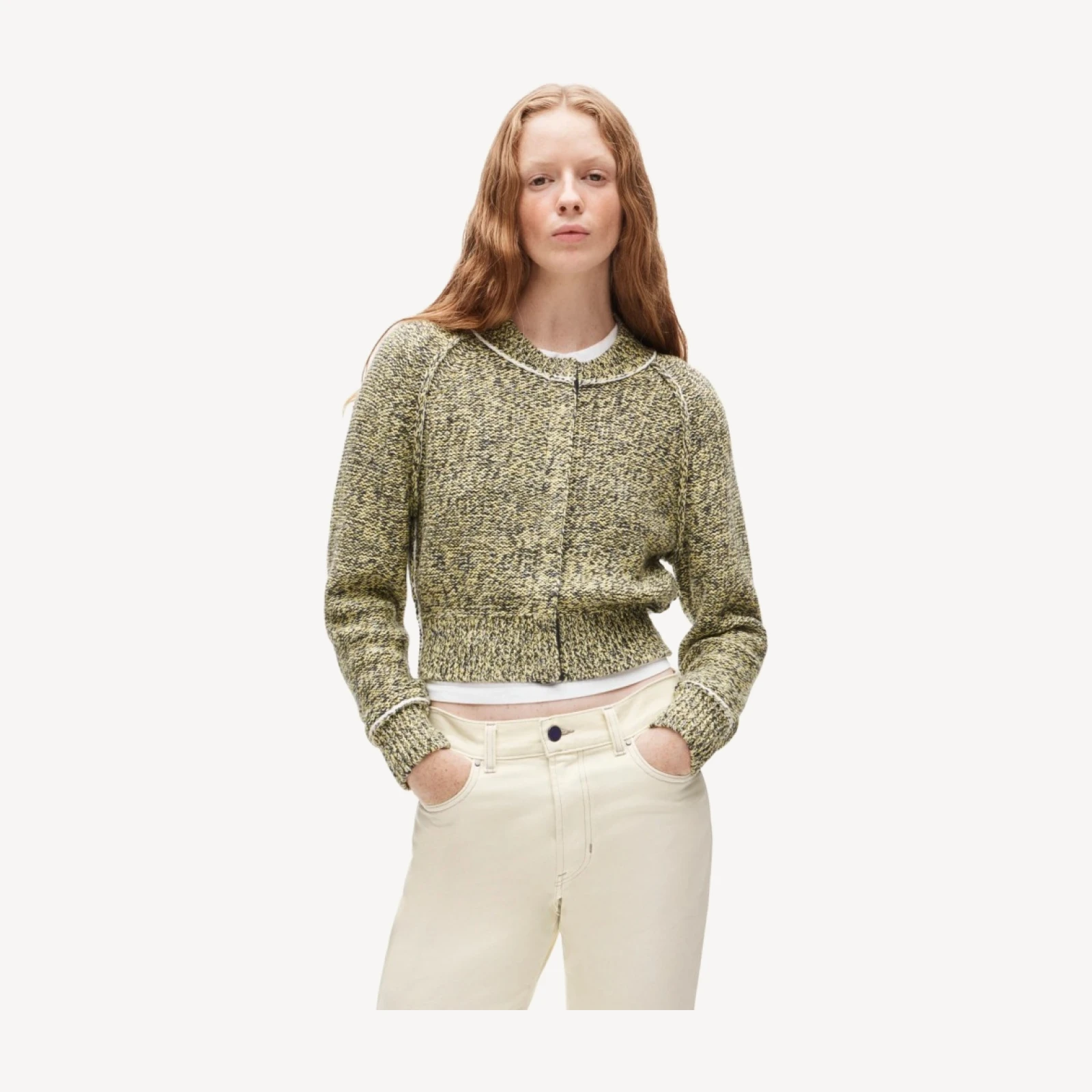 Eckhaus Latta x J.Crew marled cardigan