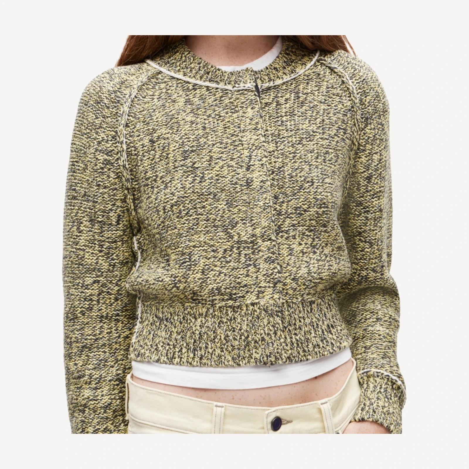 Eckhaus Latta x J.Crew marled cardigan