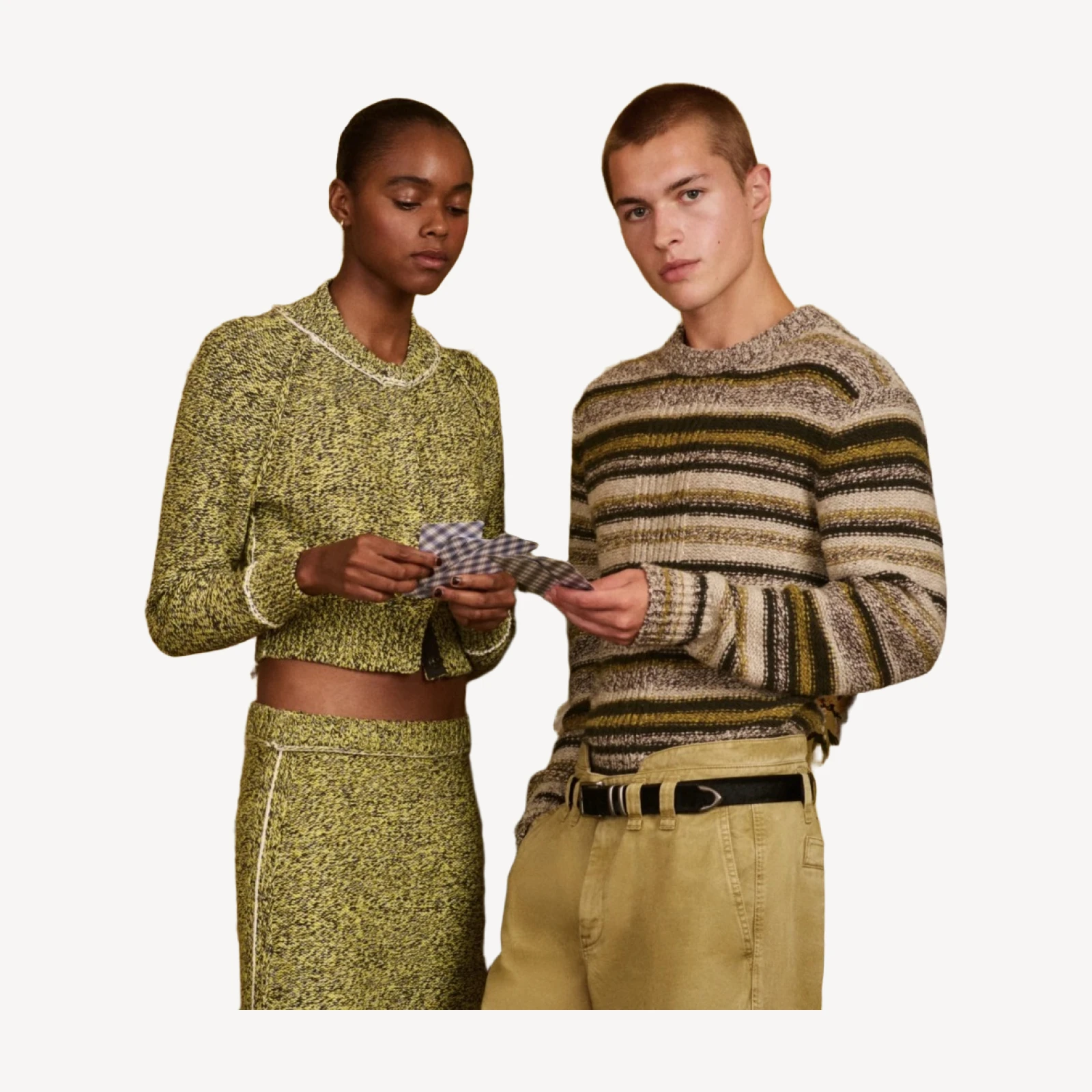 Eckhaus Latta x J.Crew marled cardigan