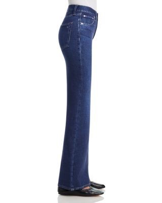 rag & bone Miramar Dahlia Mid Rise Kick Flare Jeans in Nolita