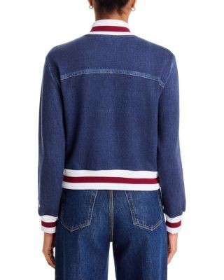 rag & bone Rb Miramar Cotton Terry Collegiate Bomber Jacket