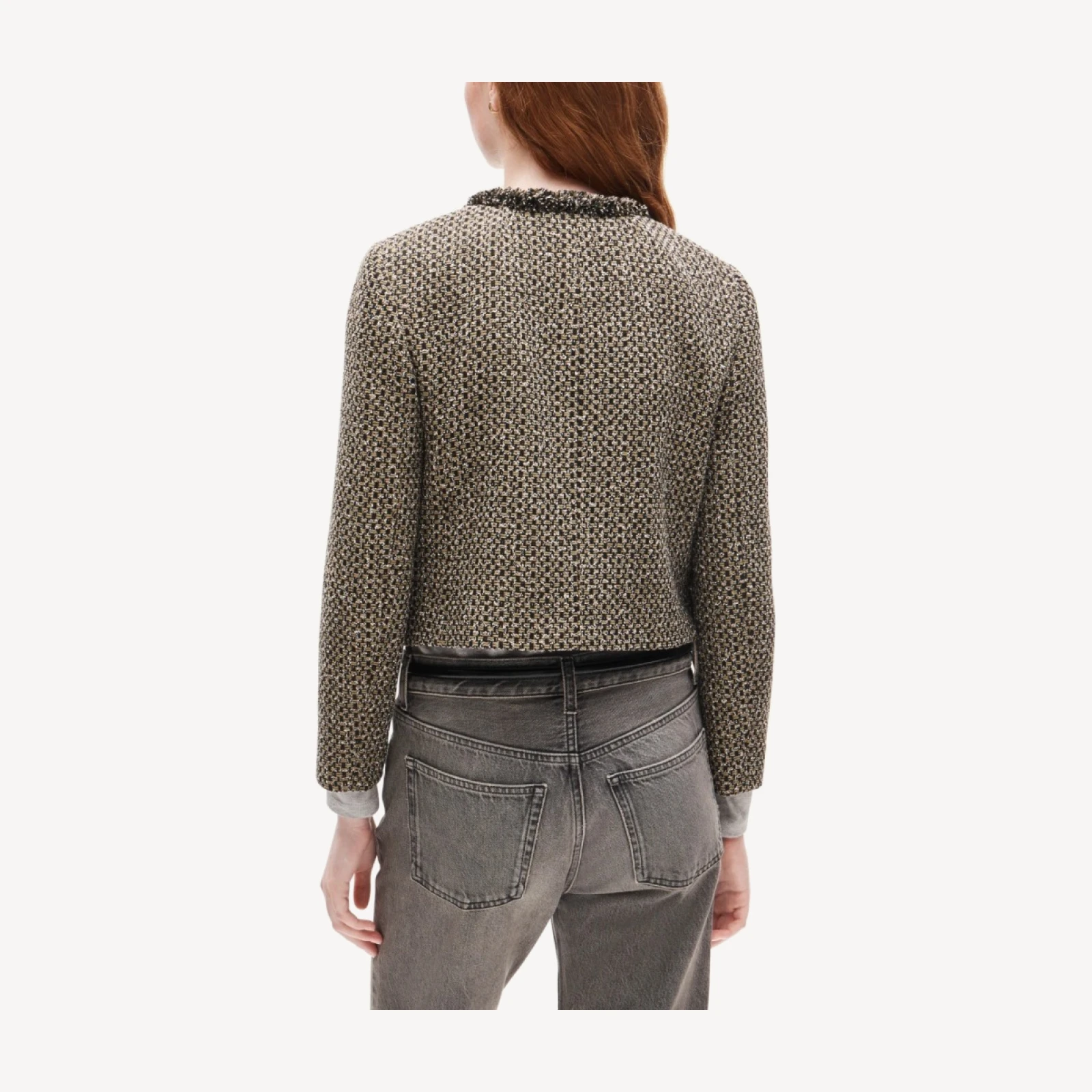 Lady jacket in textured Italian tweed