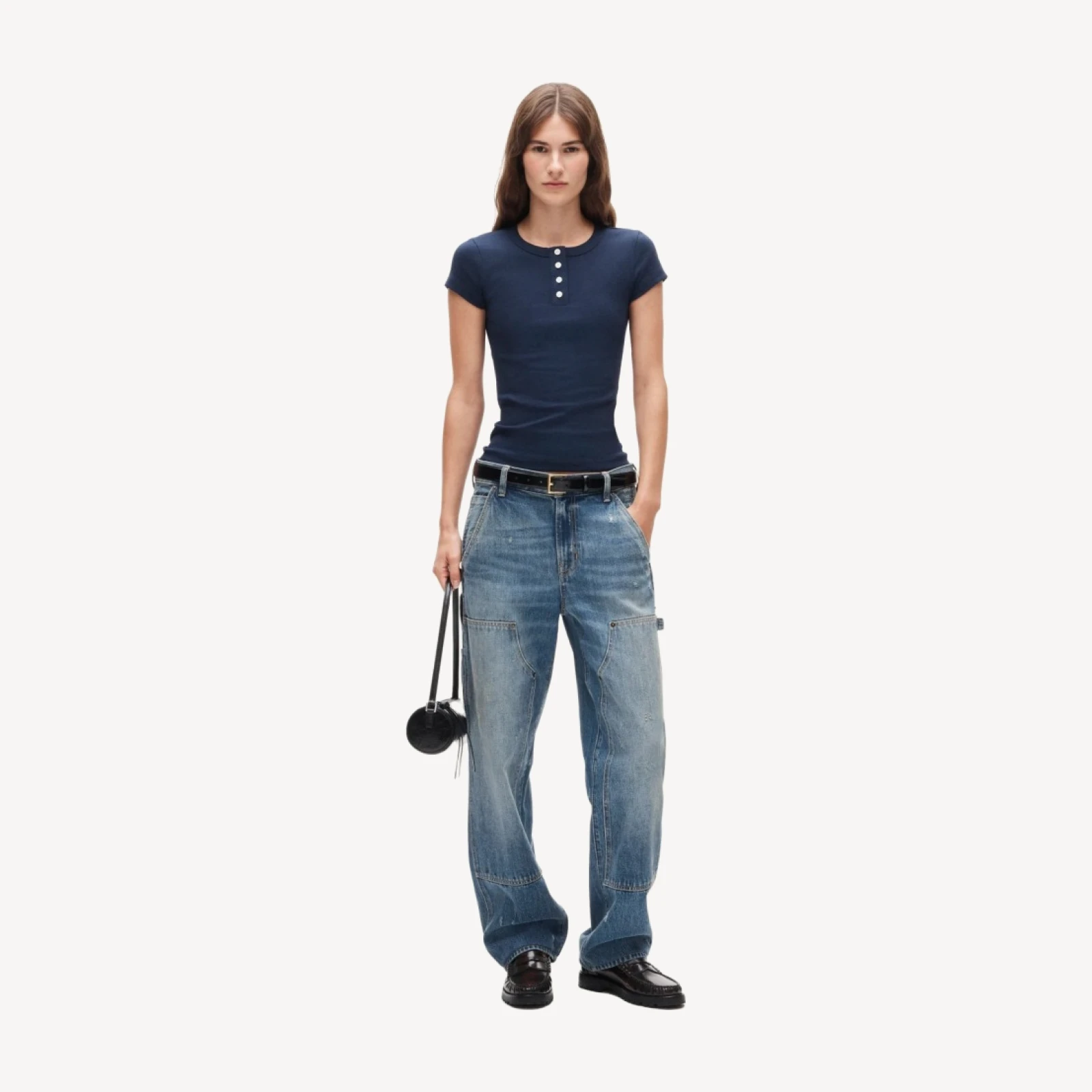 Perfect-fit short-sleeve henley