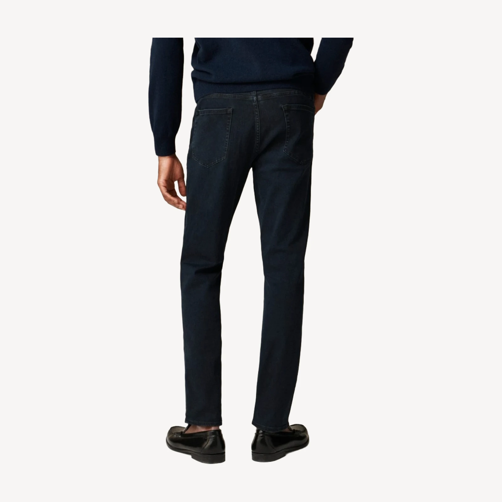 1040 Athletic Tapered-fit stretch jean in deep lake wash