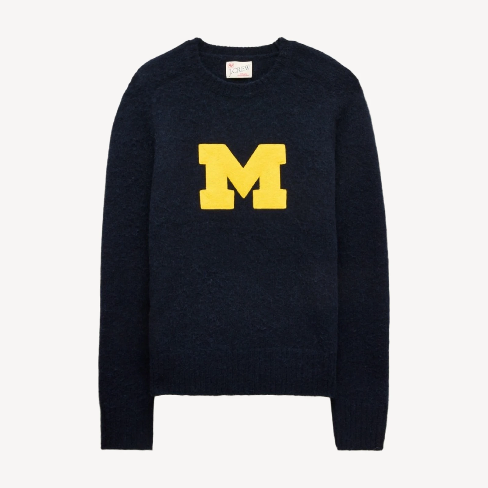 '47 x J.Crew brushed wool Michigan sweater
