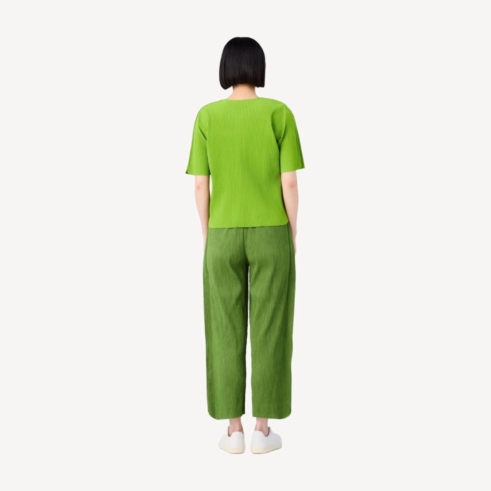 MIX FINE KNIT PLEATS BOTTOM