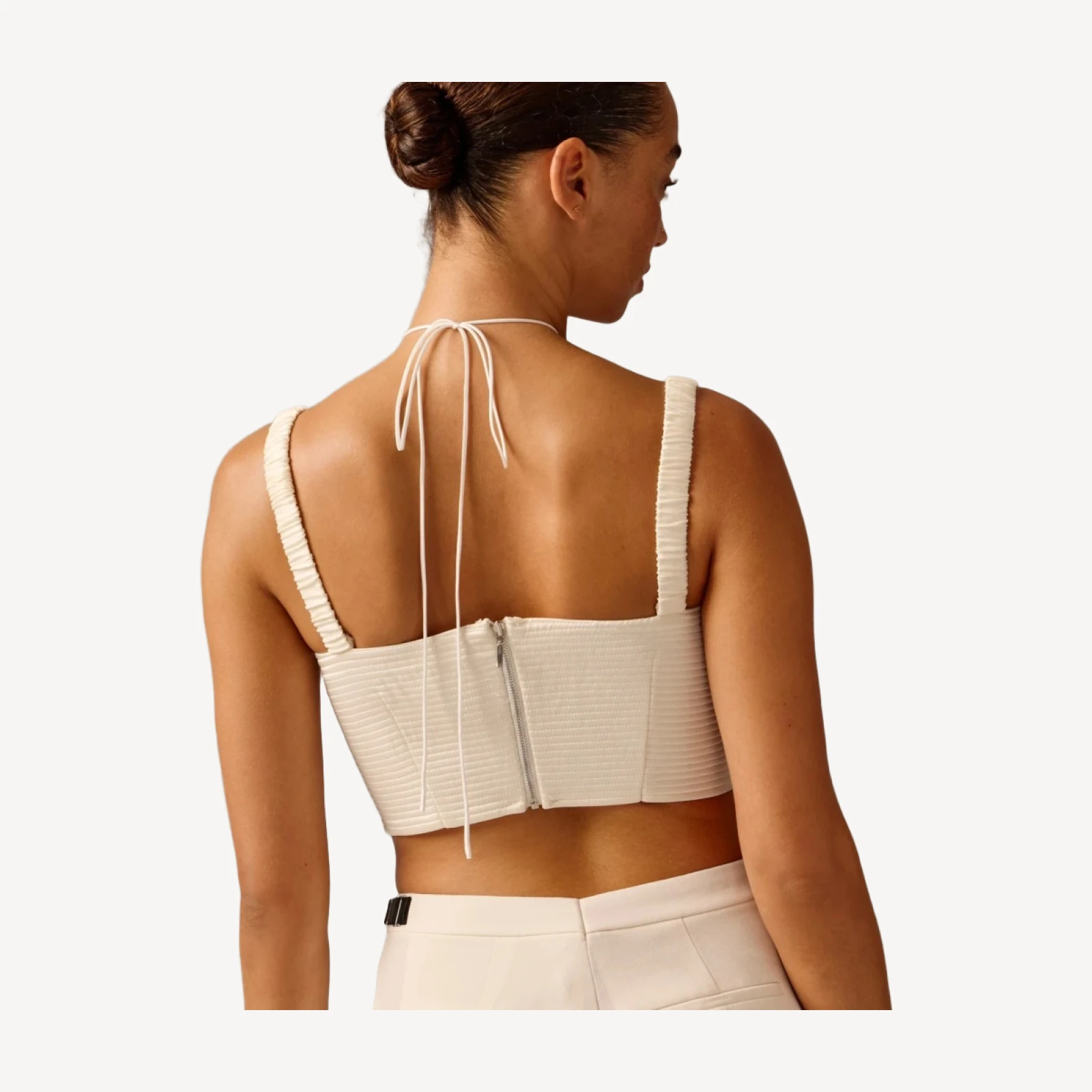 Limited-edition Anna October© X J.Crew cropped bustier top