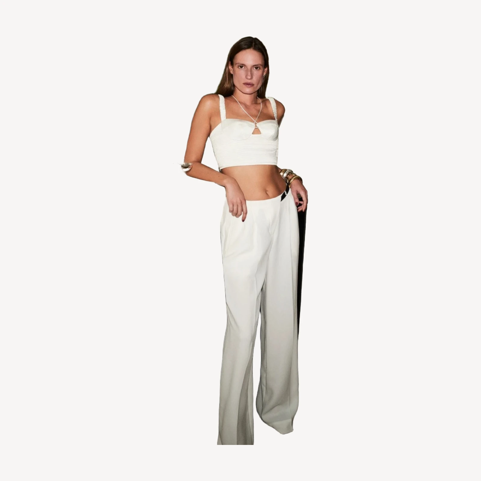 Limited-edition Anna October© X J.Crew cropped bustier top